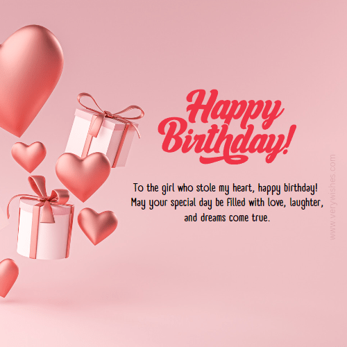 Cute and Catchy Birthday Wishes for Girlfriend