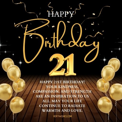 180+ 21st Birthday Wishes for a Girl - Sweet Card Messages - Very Wishes