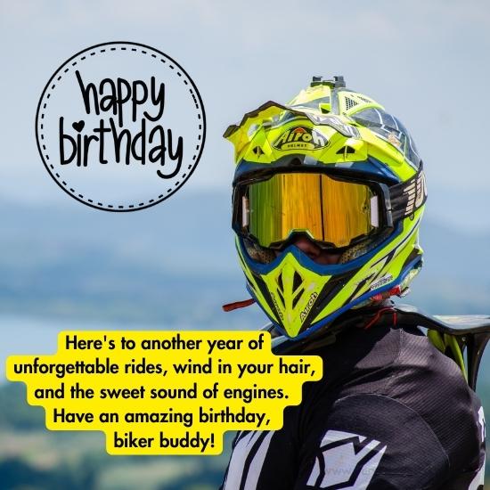 Motorcycle Enthusiast Birthday Messages