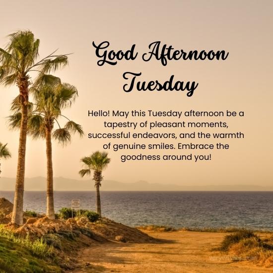 433+ Tuesday Good Afternoon Wishes - Midday Motivation - Very Wishes