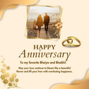 835+ Happy Marriage Anniversary Wishes for Bhaiya and Bhabhi - Very Wishes