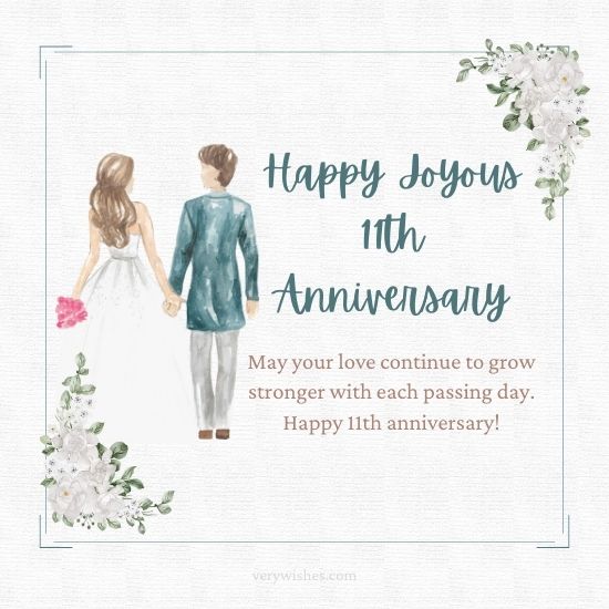 880+ Happy Joyous 11th Anniversary Wishes With Sweet Quotes