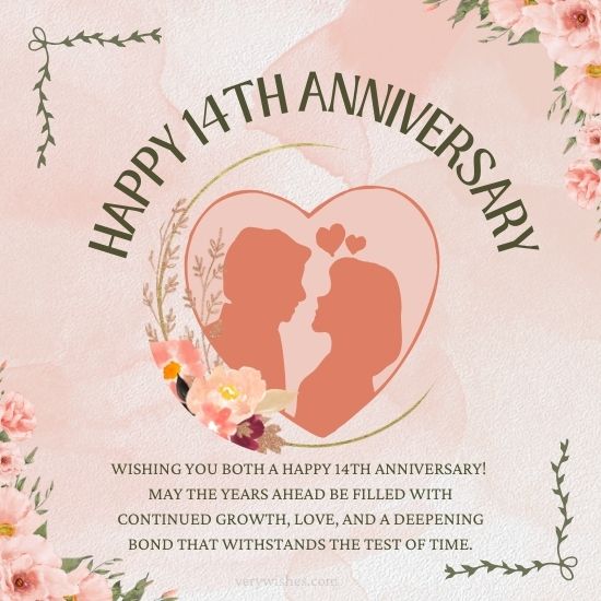 925+ Best 14th Wedding Anniversary Wishes, Quotes for Couples