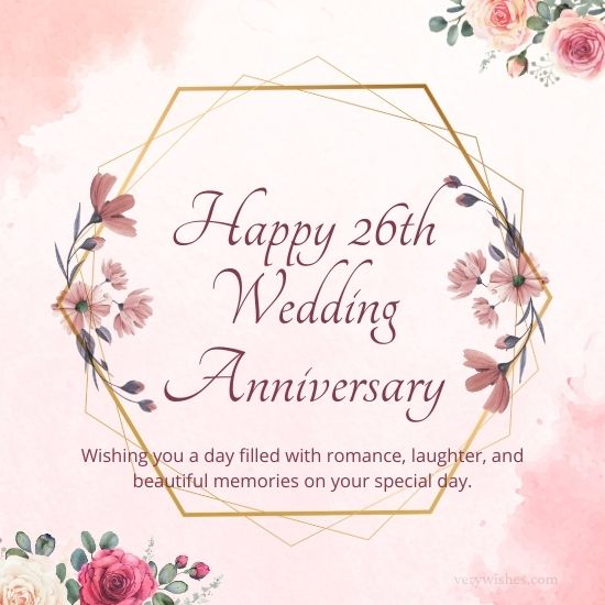 945+ Happy 26th Wedding Anniversary Wishes