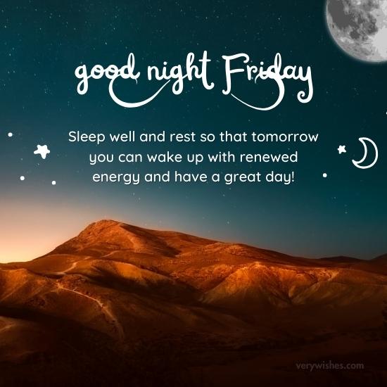 Friday Good Night Wishes – Weekend Prep, Calm Night