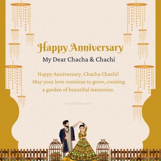Happy Anniversary Wishes for Chacha Chachi