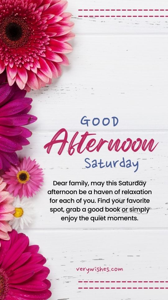 Saturday Afternoon Relaxation Messages for Family