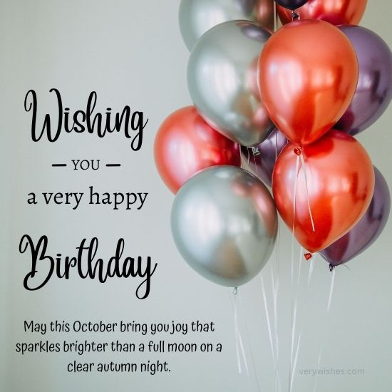 658+ Happy October Birthday Wishes - Fall Born Greetings & Quotes