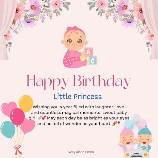 Happy Birthday Wishes to Baby Girl