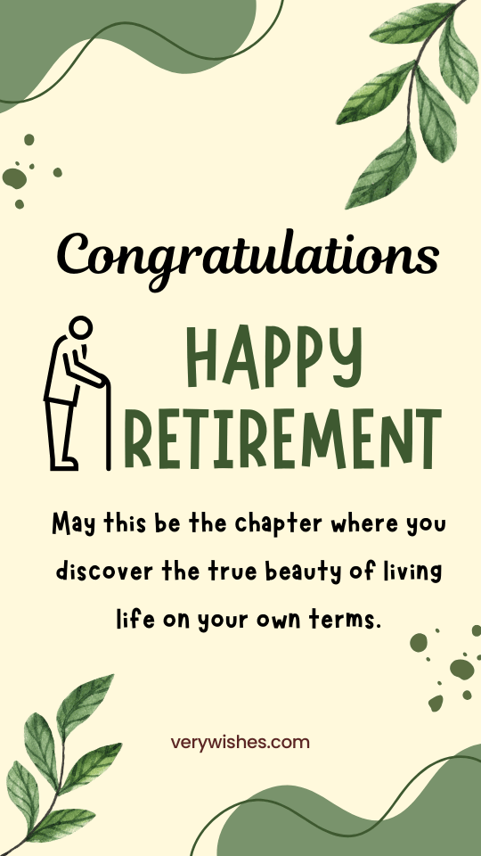 Happy Retirement Greetings with Quotes