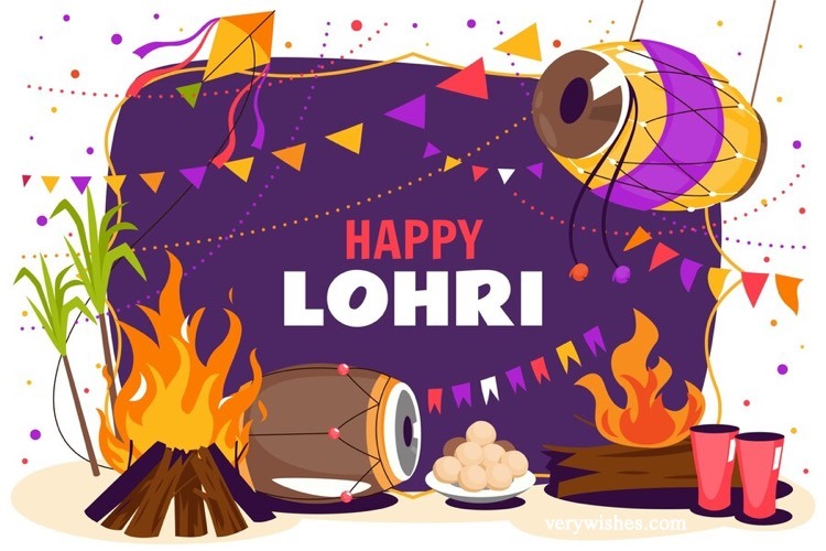 Lohri Greeting Card Quotes for Friends